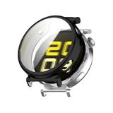 Forzacase Huawei Watch GT5 41mm ile uyumlu Önü Kapalı Ekran Korumalı Silikon Kılıf - FC010 (Siyah)