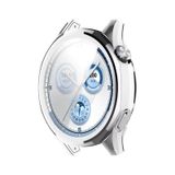 Forzacase Huawei Watch GT5 46mm ile uyumlu Önü Kapalı Ekran Korumalı Silikon Kılıf - FC010 (Gümüş)