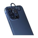 Forzacase iPhone 11 Pro Max ile uyumlu Kamera Camı Lens Koruyucu Halka Seti - FC381 (Mavi)