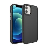 Forzacase iPhone 11 uyumlu Rock Serisi Metal Buton ve Kamera Çerçeveli Sert Silikon Kılıf (Siyah)