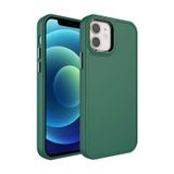 Forzacase iPhone 11 uyumlu Rock Serisi Metal Buton ve Kamera Çerçeveli Sert Silikon Kılıf (Yeşil)