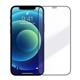 Forzacase iPhone 12 ile uyumlu Çerçeveli Tam Kaplayan Temperli Ekran Koruyucu - FC003