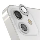 Forzacase iPhone 12 ile uyumlu Kamera Camı Lens Koruyucu Halka Seti - FC381 (Gümüş)