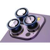 Forzacase iPhone 12 Pro ile uyumlu Kamera Camı Lens Koruyucu Halka Seti - FC381 (Mavi)