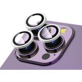 Forzacase iPhone 12 Pro Max ile uyumlu Kamera Camı Lens Koruyucu Halka Seti - FC381 (Gümüş)