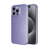 Forzacase iPhone 12 Pro Max uyumlu Glare Serisi Kamera Korumalı Simli Silikon Kılıf (Mor)