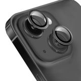 Forzacase iPhone 13 ile uyumlu Kamera Camı Lens Koruyucu Halka Seti - FC381 (Siyah)