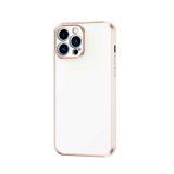 Forzacase iPhone 13 Pro Max uyumlu Luxury Serisi Altın Çerçeveli Silikon Kılıf
