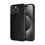 Forzacase iPhone 13 Pro uyumlu Glare Serisi Kamera Korumalı Simli Silikon Kılıf (Siyah)