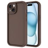 Forzacase iPhone 13 uyumlu Flex Serisi Kamera Korumalı Darbeye Dayanıklı Silikon Kılıf (Kahverengi)