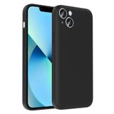 Forzacase iPhone 14 ile uyumlu Kamera Korumalı Kartlık Hazneli Silikon Kılıf - FC1040 (Siyah)