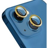 Forzacase iPhone 14 Plus ile uyumlu Kamera Camı Lens Koruyucu Halka Seti - FC381 (Gold)