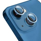 Forzacase iPhone 14 Plus ile uyumlu Kamera Camı Lens Koruyucu Halka Seti - FC381 (Mavi)