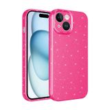 Forzacase iPhone 14 Plus uyumlu Glare Serisi Kamera Korumalı Simli Silikon Kılıf (Pembe)
