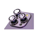 Forzacase iPhone 14 Pro ile uyumlu Kamera Camı Lens Koruyucu Halka Seti - FC381 (Mor)