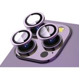 Forzacase iPhone 14 Pro Max ile uyumlu Kamera Camı Lens Koruyucu Halka Seti - FC381 (Mor)