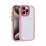 Forzacase iPhone 14 Pro Max uyumlu Colorful Serisi Kamera Korumalı Yarı Esnek Plastik Tpu Kılıf (Pembe)