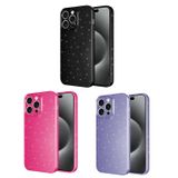 Forzacase iPhone 14 Pro Max uyumlu Glare Serisi Kamera Korumalı Simli Silikon Kılıf (Mor)