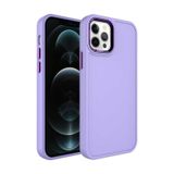 Forzacase iPhone 14 Pro uyumlu Rock Serisi Metal Buton ve Kamera Çerçeveli Sert Silikon Kılıf (Lila)