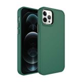 Forzacase iPhone 14 Pro uyumlu Rock Serisi Metal Buton ve Kamera Çerçeveli Sert Silikon Kılıf (Yeşil)