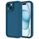 Forzacase iPhone 14 uyumlu Flex Serisi Kamera Korumalı Darbeye Dayanıklı Silikon Kılıf (Mavi)