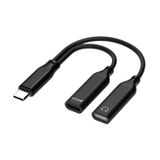 Forzacase iPhone 15 16 ile uyumlu 2in1 Type-C Şarj + Kulaklık Çevirici Adaptör 60W - FC1037