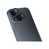 Forzacase iPhone 15 ile uyumlu Kamera Camı Lens Koruyucu Halka Seti - FC381 (Mavi)