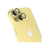 Forzacase İphone 15 İle Uyumlu Parmak İzi Bırakmayan Anti-reflective Kamera Lens Koruyucu - Fc438 Sarı