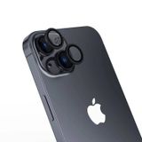 Forzacase İphone 15 Plus İle Uyumlu Parmak İzi Bırakmayan Anti-reflective Kamera Lens Koruyucu Fc438 Siyah