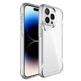 Forzacase iPhone 15 Pro ile uyumlu Gladia Serisi Kamera Köşe Korumalı Sert Plastik Şeffaf Kılıf