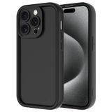 Forzacase iPhone 15 Pro Max uyumlu Flex Serisi Kamera Korumalı Darbeye Dayanıklı Silikon Kılıf (Siyah)