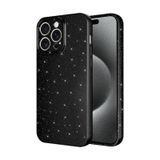 Forzacase iPhone 15 Pro Max uyumlu Glare Serisi Kamera Korumalı Simli Silikon Kılıf (Siyah)