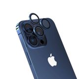 Forzacase İphone 15 Pro Max Uyumlu Parmak İzi Bırakmayan Anti-reflective Kamera Lens Koruyucu Fc438 Mavi