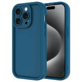 Forzacase iPhone 15 Pro uyumlu Flex Serisi Kamera Korumalı Darbeye Dayanıklı Silikon Kılıf (Mavi)