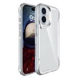 Forzacase iPhone 16 Plus ile uyumlu Gladia Serisi Kamera Köşe Korumalı Sert Plastik Şeffaf Kılıf