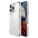 Forzacase iPhone 16 Pro Max ile uyumlu Gladia Serisi Kamera Köşe Korumalı Sert Plastik Şeffaf Kılıf