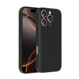 Forzacase iPhone 16 Pro Max ile uyumlu Kamera Korumalı Kartlık Hazneli Silikon Kılıf - FC1040 (Siyah)