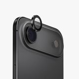 Forzacase iPhone 17 Air ile uyumlu Kamera Camı Lens Koruyucu Halka Seti - FC381 (Siyah)