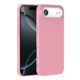 Forzacase iPhone 17 Air ile uyumlu Liquid Serisi İçi Kadife Lansman Silikon Kılıf (Pembe)