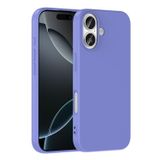 Forzacase iPhone 17 ile uyumlu Liquid Serisi İçi Kadife Lansman Silikon Kılıf (Lila)