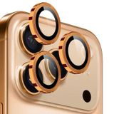 Forzacase iPhone 17 Pro Max ile uyumlu Kamera Camı Lens Koruyucu Halka Seti - FC381 (Turuncu)