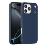 Forzacase iPhone 17 Pro Max ile uyumlu Liquid Serisi İçi Kadife Lansman Silikon Kılıf (Lacivert)