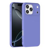 Forzacase iPhone 17 Pro Max ile uyumlu Liquid Serisi İçi Kadife Lansman Silikon Kılıf (Lila)