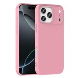 Forzacase iPhone 17 Pro Max ile uyumlu Liquid Serisi İçi Kadife Lansman Silikon Kılıf (Pembe)