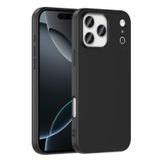 Forzacase iPhone 17 Pro Max ile uyumlu Liquid Serisi İçi Kadife Lansman Silikon Kılıf (Siyah)