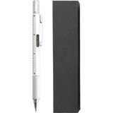 Forzacase Kutulu Su Terazili Cetvelli Tornavidalı Mühendis Kalemi Dokunmatik Touchpen - FC955 - Gümüş