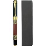 Forzacase Lüks Görünümlü Gold Desen Işlemeli Kutulu Metal Roller Kalem - FC956 - Kahverengi - Gold