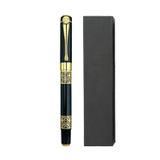 Forzacase Lüks Görünümlü Gold Desen İşlemeli Kutulu Metal Roller Kalem - FC956 (Siyah)