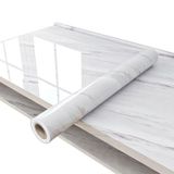 Forzacase Mermer Desenli Beyaz Folyo Kaplama 5 Metre - Fc736
