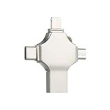 Forzacase Micro USB Type-C Lightning To 4 In 1 Otg USB Çevirci Adaptör - FC754
